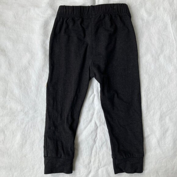 💙2/$25 Jax and Lennon 12-18 Months Baby Toddler Terry Lounge Pants Black - Picture 2 of 4